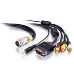 Cablestogo RapidRun HD15 (UXGA) + 3.5mm Stereo Audio + 3 RCA Break-Away Flying Lead (87076)
